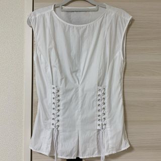 ザラ(ZARA)の【新品未使用】ZARA編み上げトップス(タンクトップ)