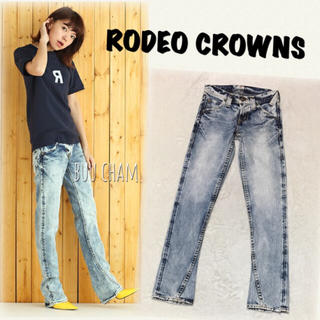 ロデオクラウンズ(RODEO CROWNS)のRODEO CROWNS♡ケミカルウォッシュデニム ストレート(デニム/ジーンズ)