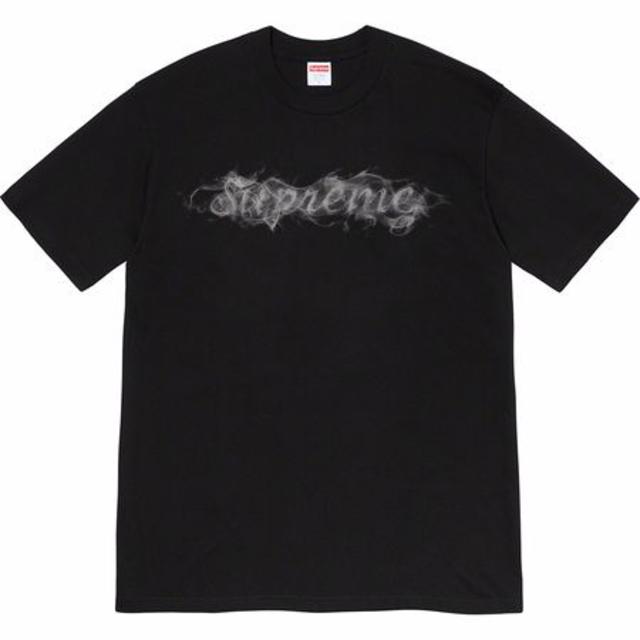 SUPREME smoke Tee Black S 19aw