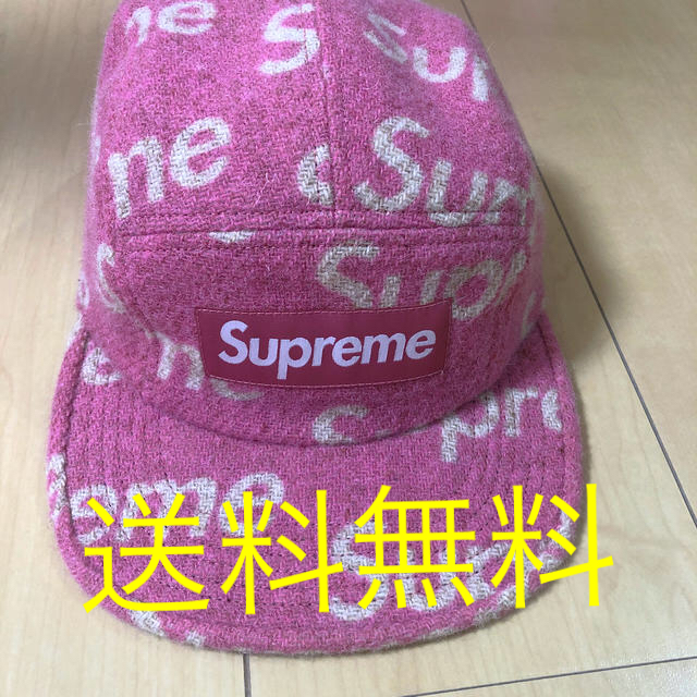 supreme×HarrisTweed camp cap