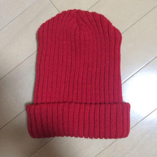 ローリーズファーム(LOWRYS FARM)の赤いニット帽(ニット帽/ビーニー)