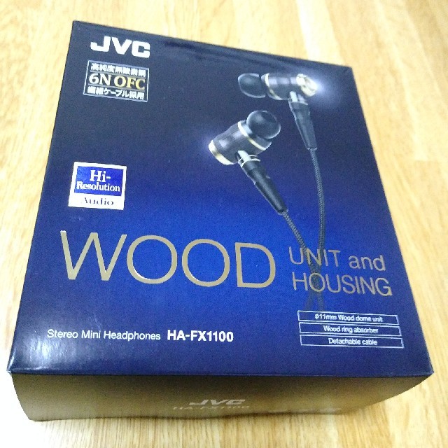 JVC HA-FX1100 WOODシリーズ カナル型イヤホン