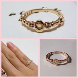 アガット(agete)のピンクゴールド💍リング(リング(指輪))