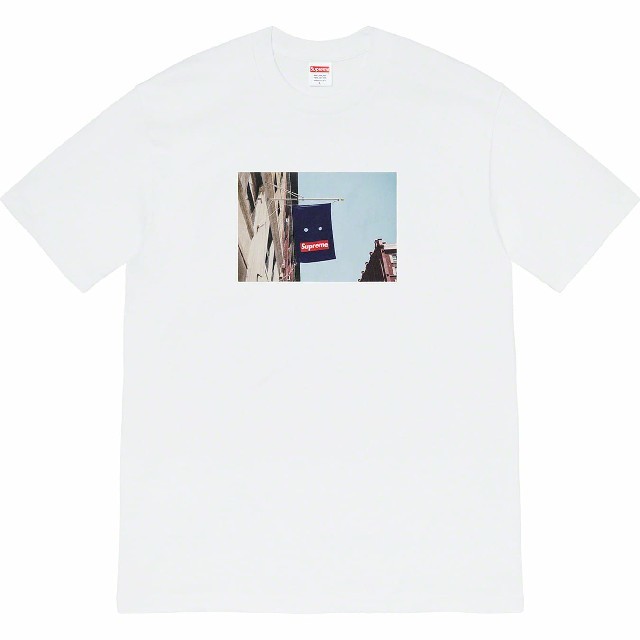 supreme banner tee バナー 19fw