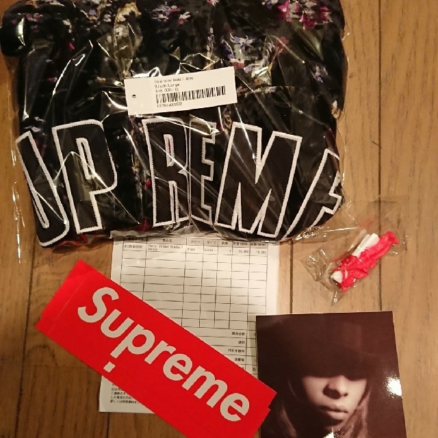 Supreme Floral Velour Baseball Jerseyシャツ