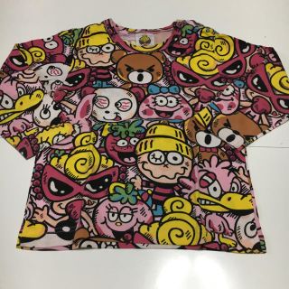 ヒステリックミニ(HYSTERIC MINI)の総柄ロンT90(Tシャツ/カットソー)