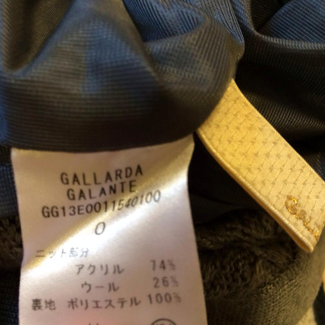 GALLARDA GALANTE(ガリャルダガランテ)のガリャルダガランテ ニットスカート レディースのスカート(ミニスカート)の商品写真