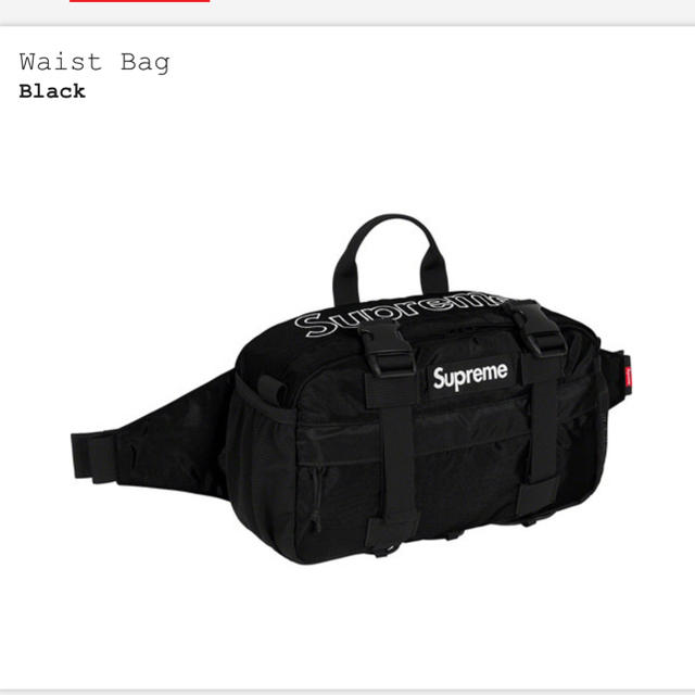 Supreme 19 waist bag black