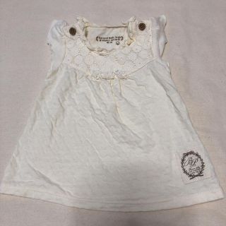 プチバトー(PETIT BATEAU)のバースデー しまむら 花柄 レース 半袖 ワンピース(ワンピース)