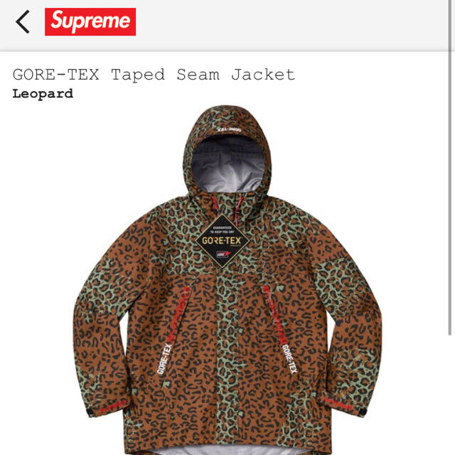 Supreme(シュプリーム)のsupreme GORE TEX taped seam jacket メンズのジャケット/アウター(ナイロンジャケット)の商品写真