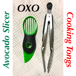 【美品】OXO(オクソー)多機能アボガドスライサーとトングセット(調理道具/製菓道具)