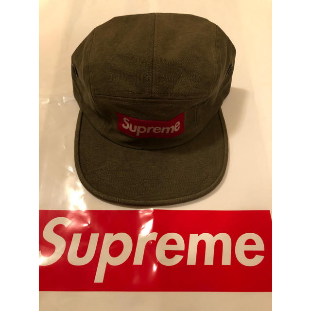 SUPREME Washed Canvas Camp Cap Olive