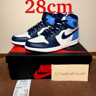 ナイキ(NIKE)のNike Air Jordan1 Obsidian 28 US10(スニーカー)