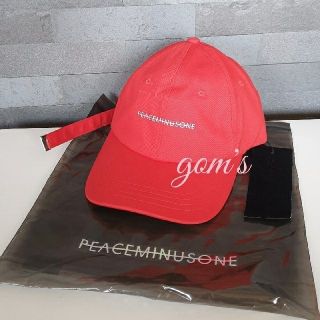 ピースマイナスワン(PEACEMINUSONE)のPEACEMINUSONE PMO COTTON CAP #4 RED(キャップ)