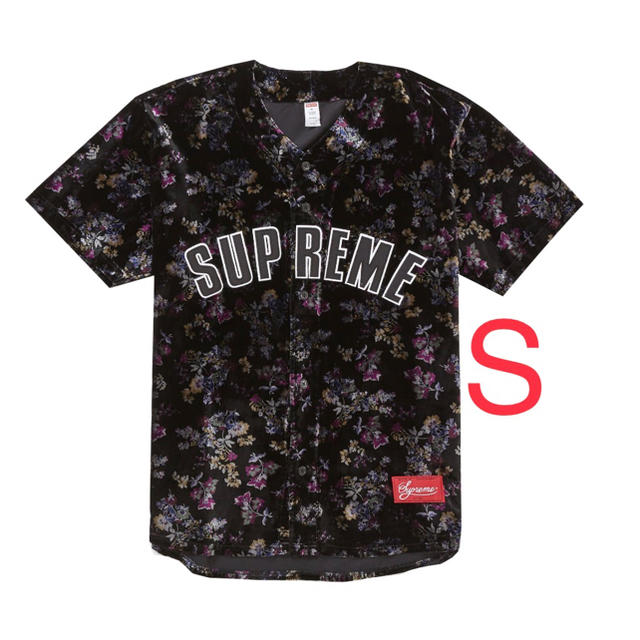 Supreme ☆ Floral Velour Baseball Jersey