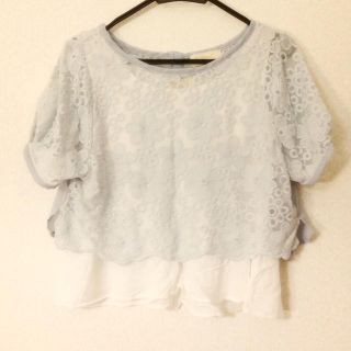 ダブルクローゼット(w closet)の花柄ブラウス(シャツ/ブラウス(半袖/袖なし))