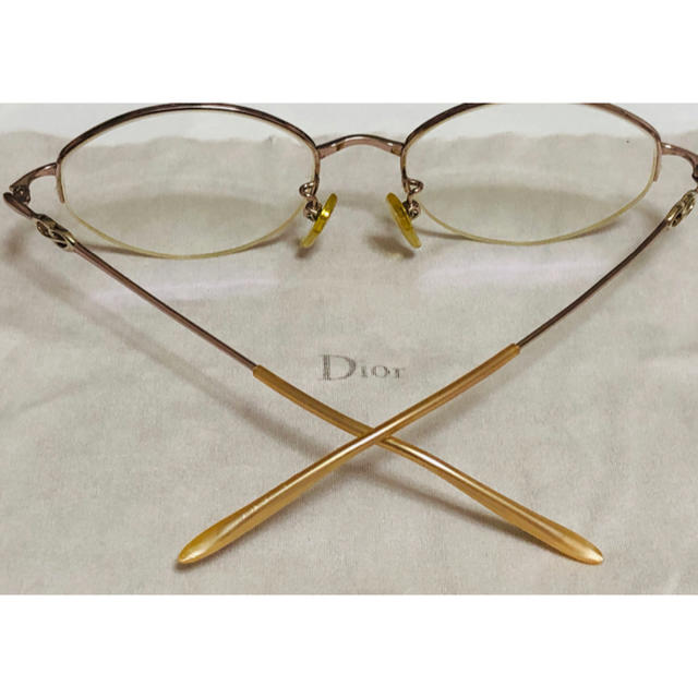 超爆安 Christian 正規品 ピンクゴールド メガネフレーム Dior - Dior サングラス+メガネ - www