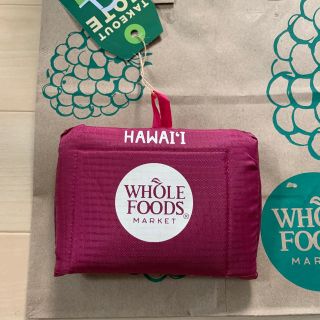 ホールフーズ エコバッグ TAKE OUT BAG 紫 パープル(エコバッグ)