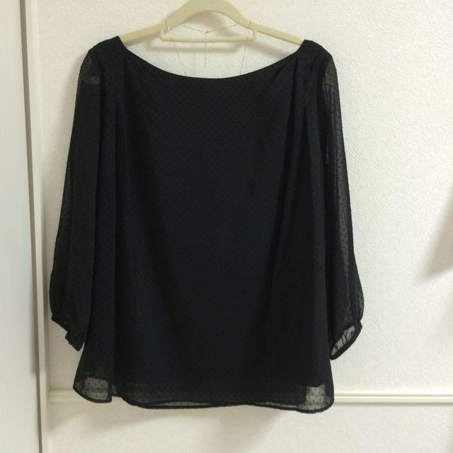 Le souk(ルスーク)のドット  シフォンブラウス レディースのトップス(シャツ/ブラウス(長袖/七分))の商品写真