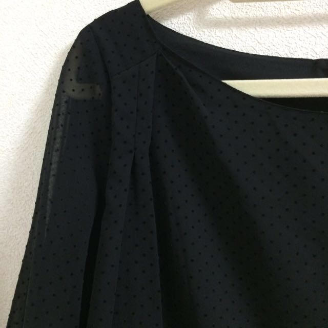 Le souk(ルスーク)のドット  シフォンブラウス レディースのトップス(シャツ/ブラウス(長袖/七分))の商品写真