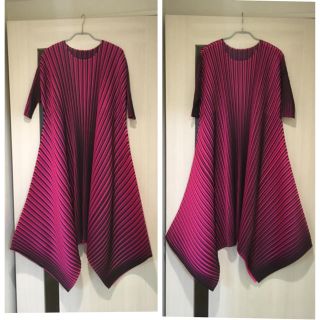 プリーツプリーズイッセイミヤケ(PLEATS PLEASE ISSEY MIYAKE)のプリーツプリーズ オルトネオン 美品 ワンピース イッセイミヤケ me  BAO(ひざ丈ワンピース)