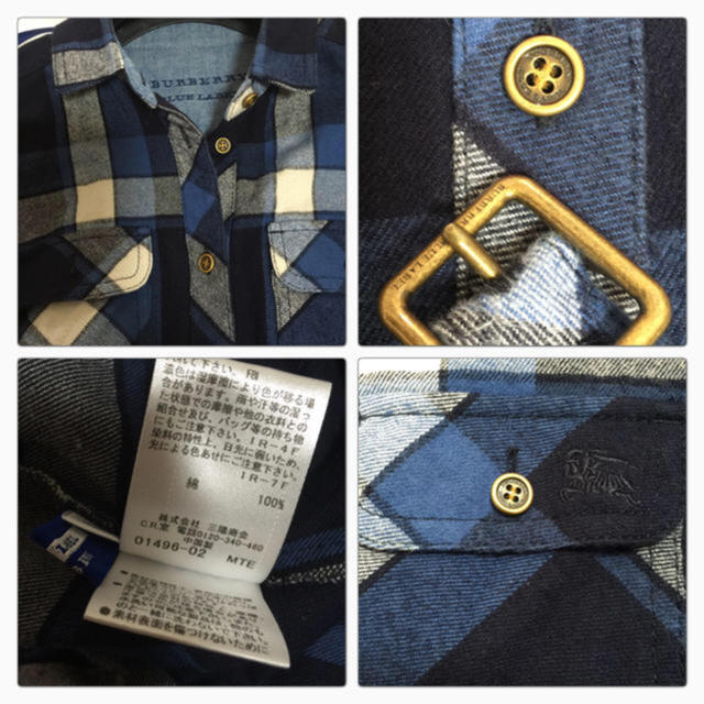 BURBERRY BLUE LABEL(バーバリーブルーレーベル)の新品 バーバリー  ブルーレーベル チェックシャツ シャツワンピ レディースのトップス(シャツ/ブラウス(長袖/七分))の商品写真