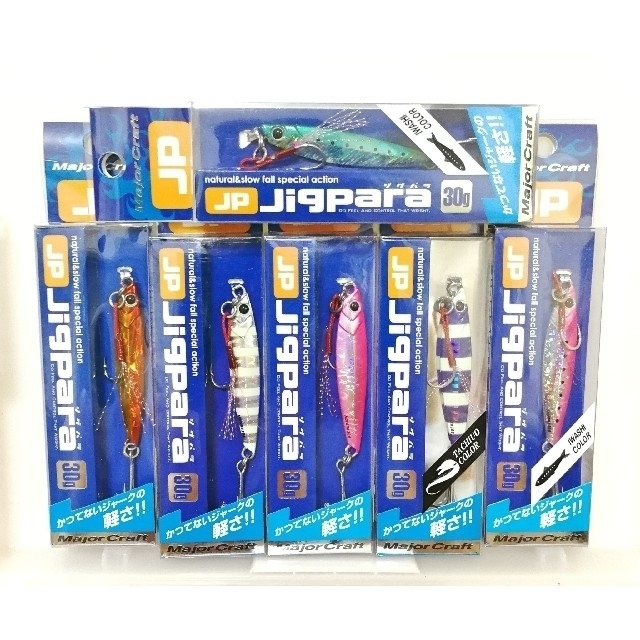 Major Craft(メジャークラフト)の新品未使用✩送料込み♪メジャークラフト ジグパラショート30g 6カラーセット スポーツ/アウトドアのフィッシング(ルアー用品)の商品写真