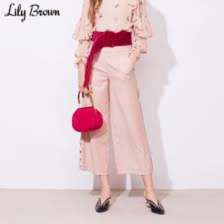 リリーブラウン(Lily Brown)のLily Brown ワイドパンツ ピンク(カジュアルパンツ)