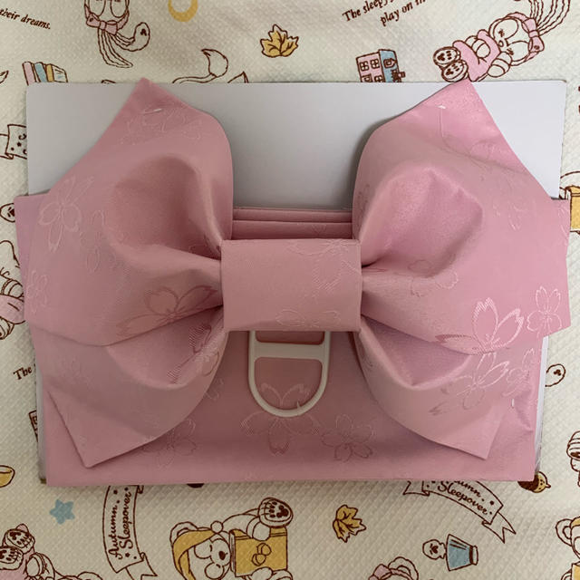 Disney(ディズニー)の作り帯(結び帯)♪ ピンク 桜柄♡ 未使用 新品 レディースの水着/浴衣(帯)の商品写真