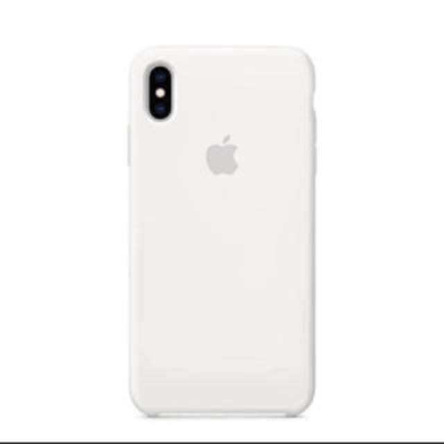 Apple(アップル)の iPhoneXS純正シリコーンケース ホワイト 新品 スマホ/家電/カメラのスマホアクセサリー(iPhoneケース)の商品写真