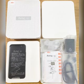 ハリウッドトレーディングカンパニー(HTC)の正規品+美品+HTC10 HTV32SKA+本体+カーボングレイ+SIMフリー(スマートフォン本体)