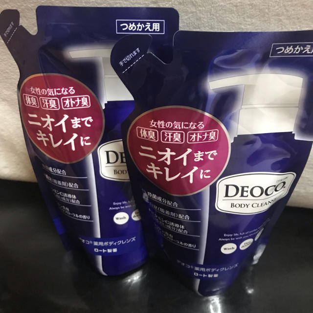 ロート製薬(ロートセイヤク)のdeoco デオコ ボディクレンズ 250mlつめかえ用2パック コスメ/美容のボディケア(ボディソープ/石鹸)の商品写真