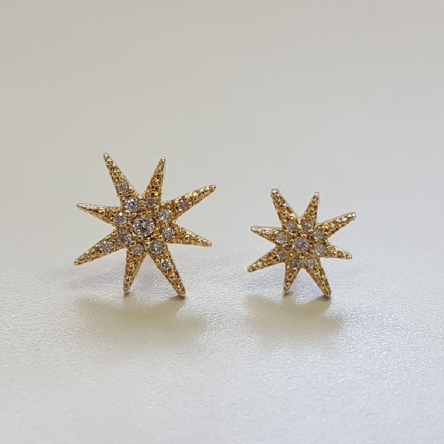MIZUKI ミズキ K14 ダイヤモンドピアス - ピアス