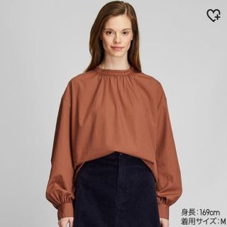 ユニクロ(UNIQLO)のゆうこ様専用  ハイネックボリュームスリーブブラウス(シャツ/ブラウス(長袖/七分))