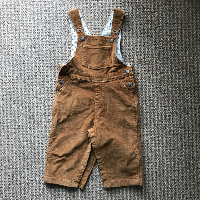 PETIT BATEAU(プチバトー)のプチバトー＊コーデュロイオーバーオール キッズ/ベビー/マタニティのベビー服(~85cm)(カバーオール)の商品写真