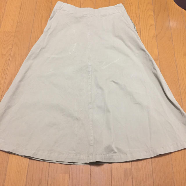 MUJI (無印良品)(ムジルシリョウヒン)の無印良品 オーガニックコットン縦横ストレッチチノイージーフレアースカート レディースのスカート(ロングスカート)の商品写真