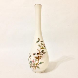 YAMAJI 正峯窯火 花瓶 鳥 花 骨董 アンティーク レトロ 華道 生け花 (花瓶)