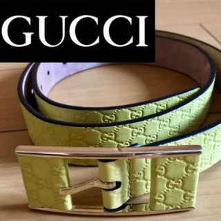 グッチ ベルト(メンズ)（イエロー/黄色系）の通販 3点 | Gucciのメンズ