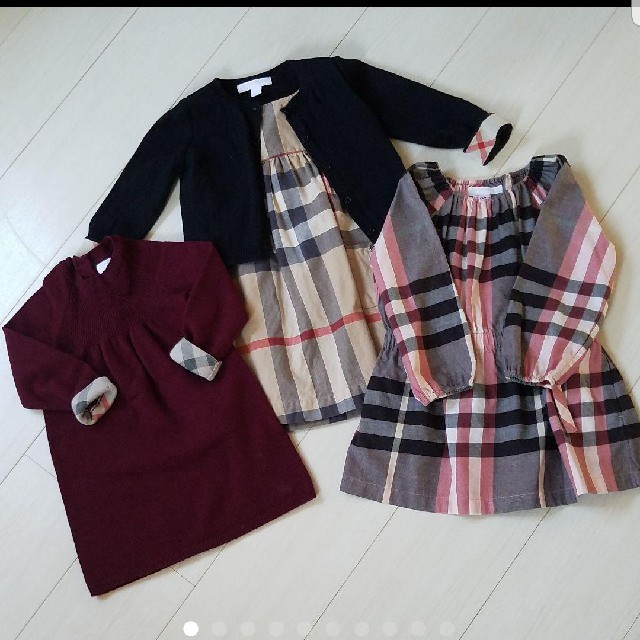 BURBERRY(バーバリー)の専用　BURBERRY　ワンピース　カーディガン　セット キッズ/ベビー/マタニティのキッズ服女の子用(90cm~)(ワンピース)の商品写真