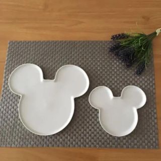 ディズニー(Disney)のミッキーマウスプレートセット・白(食器)