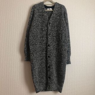 ハイク(HYKE)のHYKE 15AW ニット ロングカーディガン グレー(カーディガン)