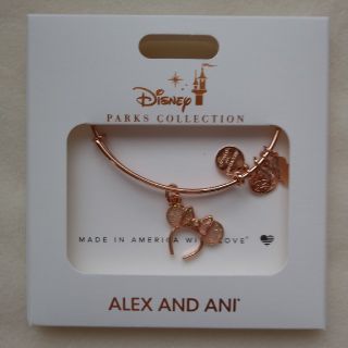 ディズニー(Disney)のALEX AND ANI ミニーカチューシャ　ブレスレット(ブレスレット/バングル)