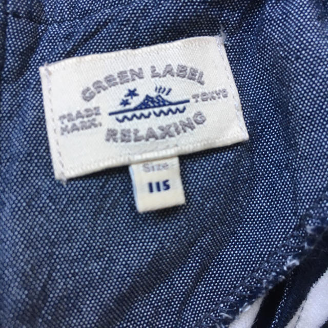 UNITED ARROWS green label relaxing(ユナイテッドアローズグリーンレーベルリラクシング)のグリーンレーベル ボーダーワンピース 115 キッズ/ベビー/マタニティのキッズ服女の子用(90cm~)(ワンピース)の商品写真