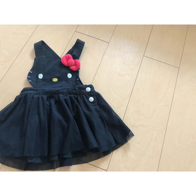 ハローキティ(ハローキティ)のハローキティ ジャンパースカート キッズ/ベビー/マタニティのベビー服(~85cm)(ワンピース)の商品写真