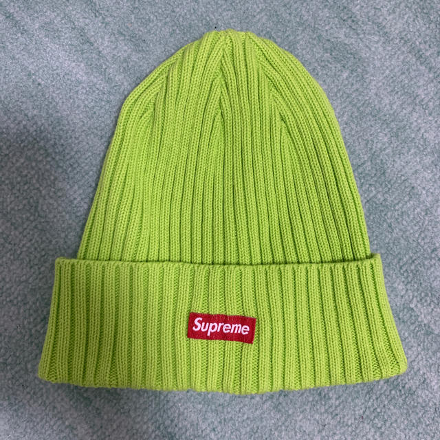 supreme overdyed beanie lime