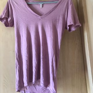 プラネットブルー(Planet Blue)のLA プラネットブルー購入 Splendid パープルピンクVネックTシャツ(Tシャツ(半袖/袖なし))