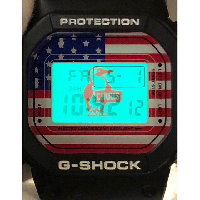 コラボ/G-SHOCK/CHUMS/DW-5600/限定/スピード/箱付/星条旗