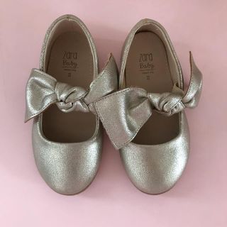 ザラキッズ(ZARA KIDS)のsora様専用⭐︎ZARA KIDS リボンストラップシューズ (フラットシューズ)