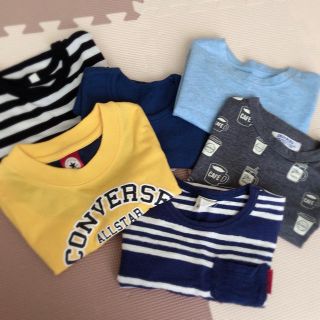 コンバース(CONVERSE)の男の子 100cm 6着セット(Tシャツ)(Tシャツ/カットソー)