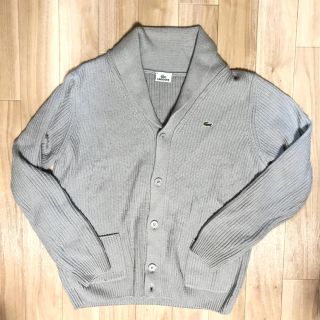 ラコステ(LACOSTE)のラコステ グレー シルバー カーディガン(カーディガン)